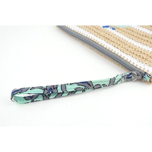 Vera Bradley Fan Flowers Straw Wristlet - Picture 7 of 9